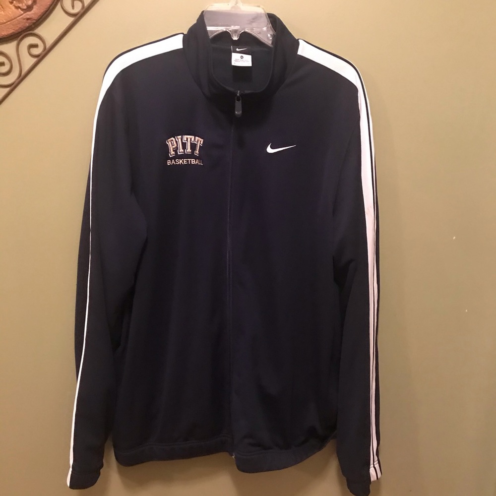 PITT Nike Navy Blue Basketball Track Jacket Sz XXL